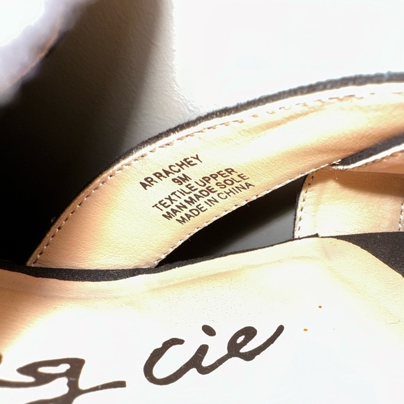 Strappy black suede wedges size 9 - Picture 4 of 6